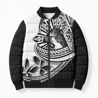 Philippines Eagle Sun Bomber Puffer Jacket Filipino Agila Polynesian Tattoo Black Color LT14 Unisex Black - Polynesian Pride