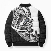 Philippines Eagle Sun Bomber Puffer Jacket Filipino Agila Polynesian Tattoo Black Color LT14 - Polynesian Pride