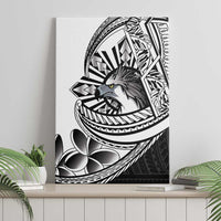 Philippines Eagle Sun Canvas Wall Art Filipino Agila Polynesian Tattoo Black Color LT14 - Polynesian Pride