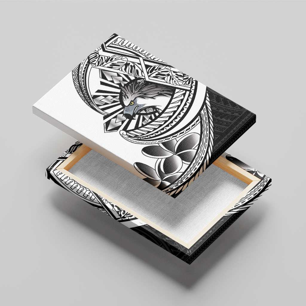 Philippines Eagle Sun Canvas Wall Art Filipino Agila Polynesian Tattoo Black Color LT14 - Polynesian Pride