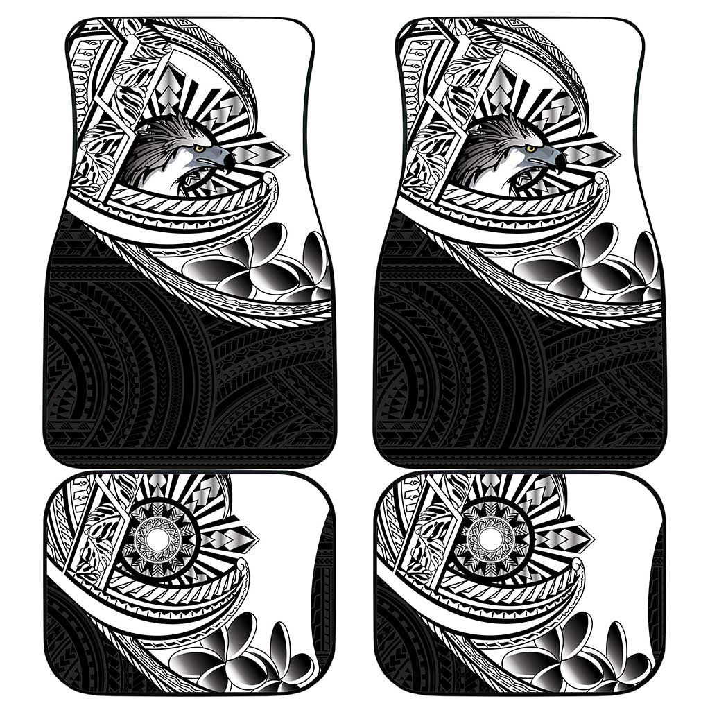 Philippines Eagle Sun Car Mats Filipino Agila Polynesian Tattoo Black Color LT14 - Polynesian Pride