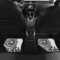 Philippines Eagle Sun Car Mats Filipino Agila Polynesian Tattoo Black Color LT14 Set 2pcs - Back Black - Polynesian Pride
