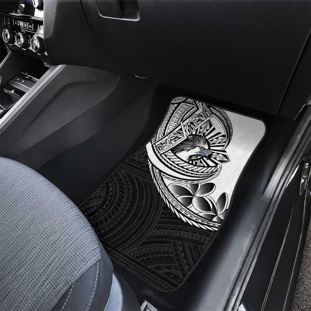 Philippines Eagle Sun Car Mats Filipino Agila Polynesian Tattoo Black Color LT14 - Polynesian Pride