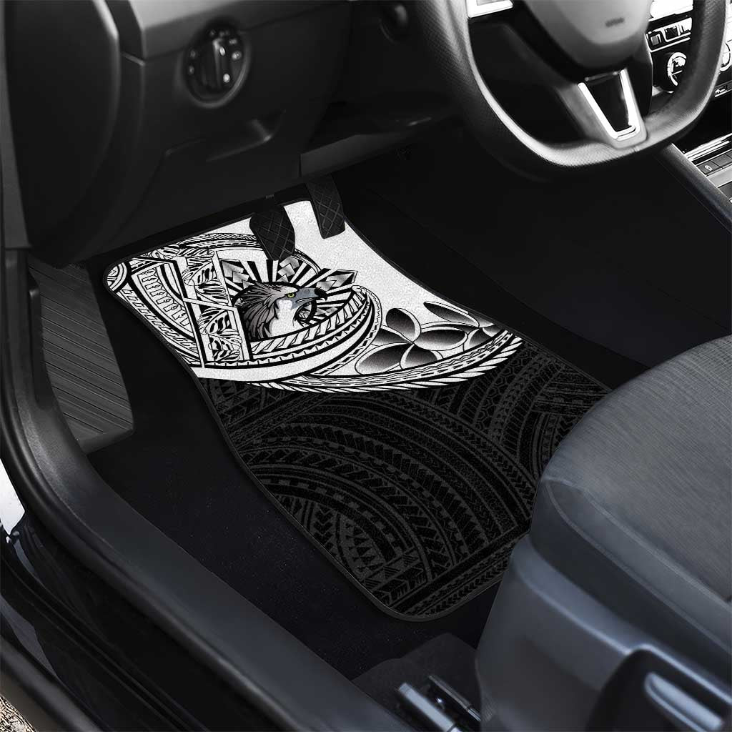 Philippines Eagle Sun Car Mats Filipino Agila Polynesian Tattoo Black Color LT14 - Polynesian Pride