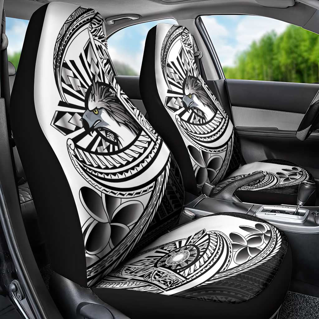 Philippines Eagle Sun Car Seat Cover Filipino Agila Polynesian Tattoo Black Color LT14 - Polynesian Pride
