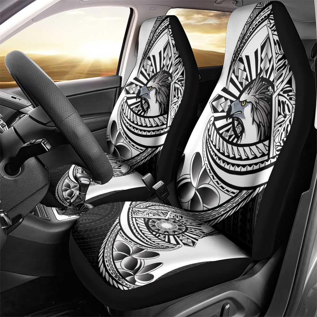 Philippines Eagle Sun Car Seat Cover Filipino Agila Polynesian Tattoo Black Color LT14 - Polynesian Pride