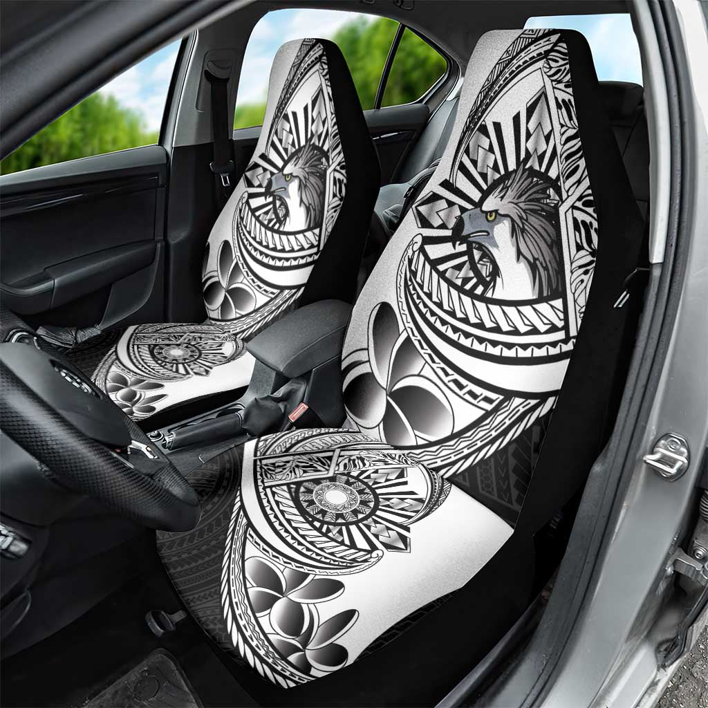 Philippines Eagle Sun Car Seat Cover Filipino Agila Polynesian Tattoo Black Color LT14 - Polynesian Pride