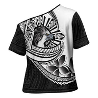 Philippines Eagle Sun Cross Shoulder Shirt Filipino Agila Polynesian Tattoo Black Color