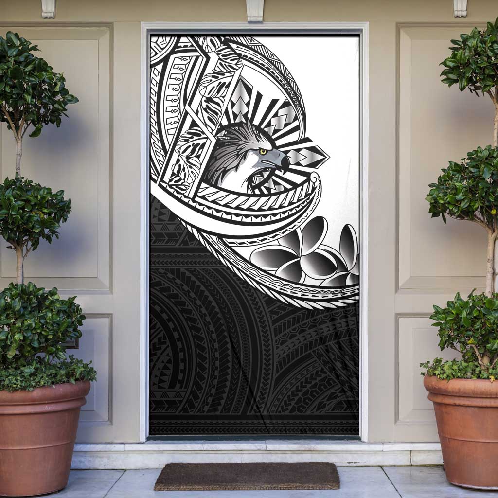 Philippines Eagle Sun Door Cover Filipino Agila Polynesian Tattoo Black Color LT14 Black - Polynesian Pride