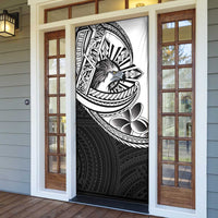 Philippines Eagle Sun Door Cover Filipino Agila Polynesian Tattoo Black Color LT14 - Polynesian Pride