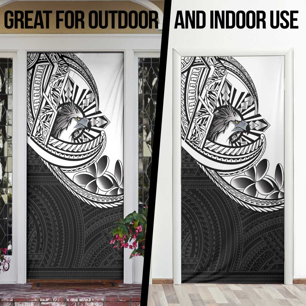 Philippines Eagle Sun Door Cover Filipino Agila Polynesian Tattoo Black Color LT14 - Polynesian Pride