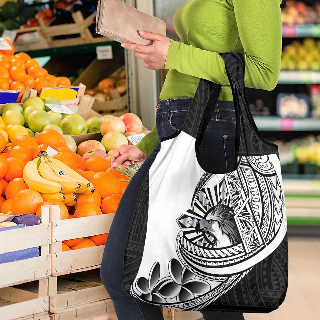 Philippines Eagle Sun Grocery Bag Filipino Agila Polynesian Tattoo Black Color LT14 - Polynesian Pride