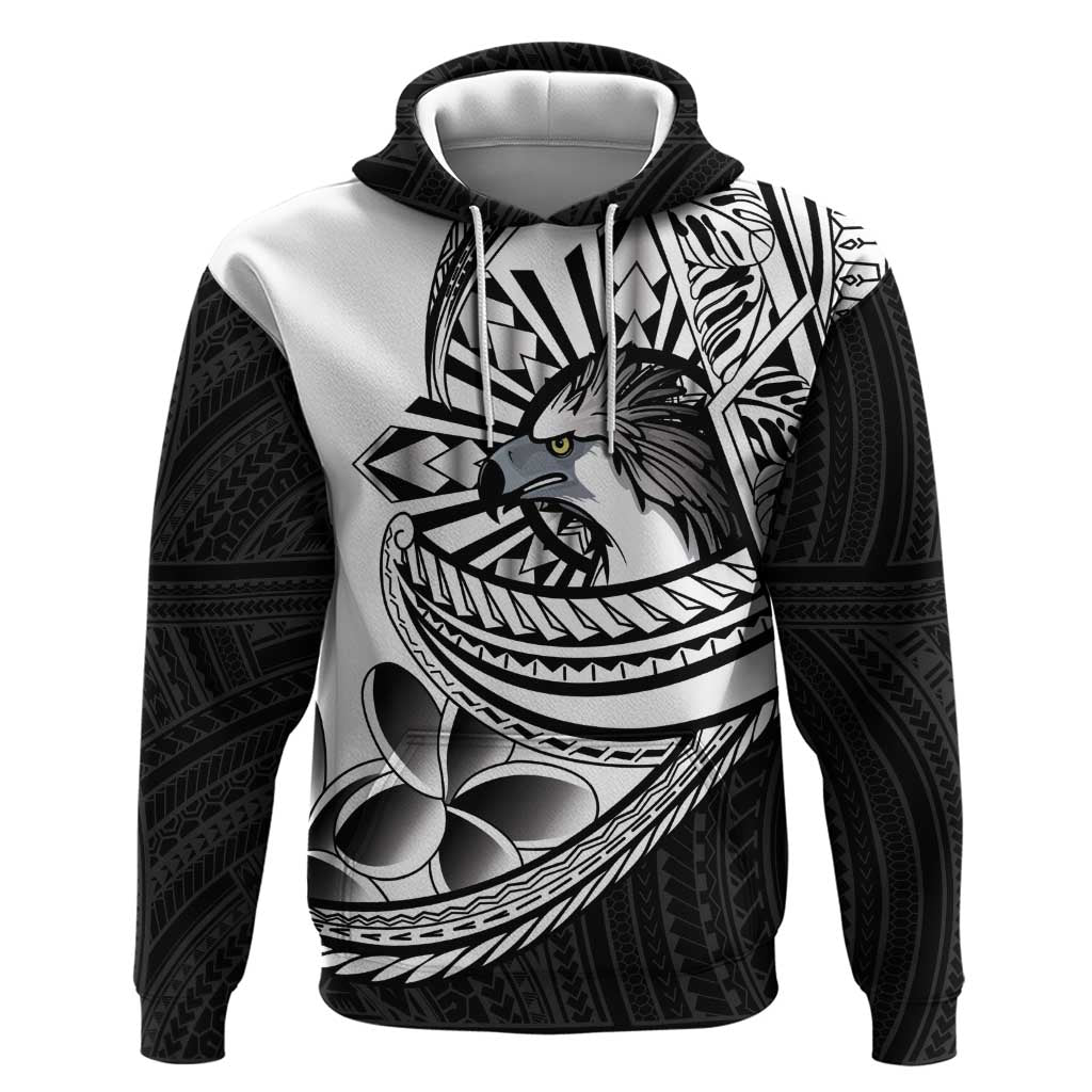 Philippines Eagle Sun Hoodie Filipino Agila Polynesian Tattoo Black Color LT14 Pullover Hoodie Black - Polynesian Pride