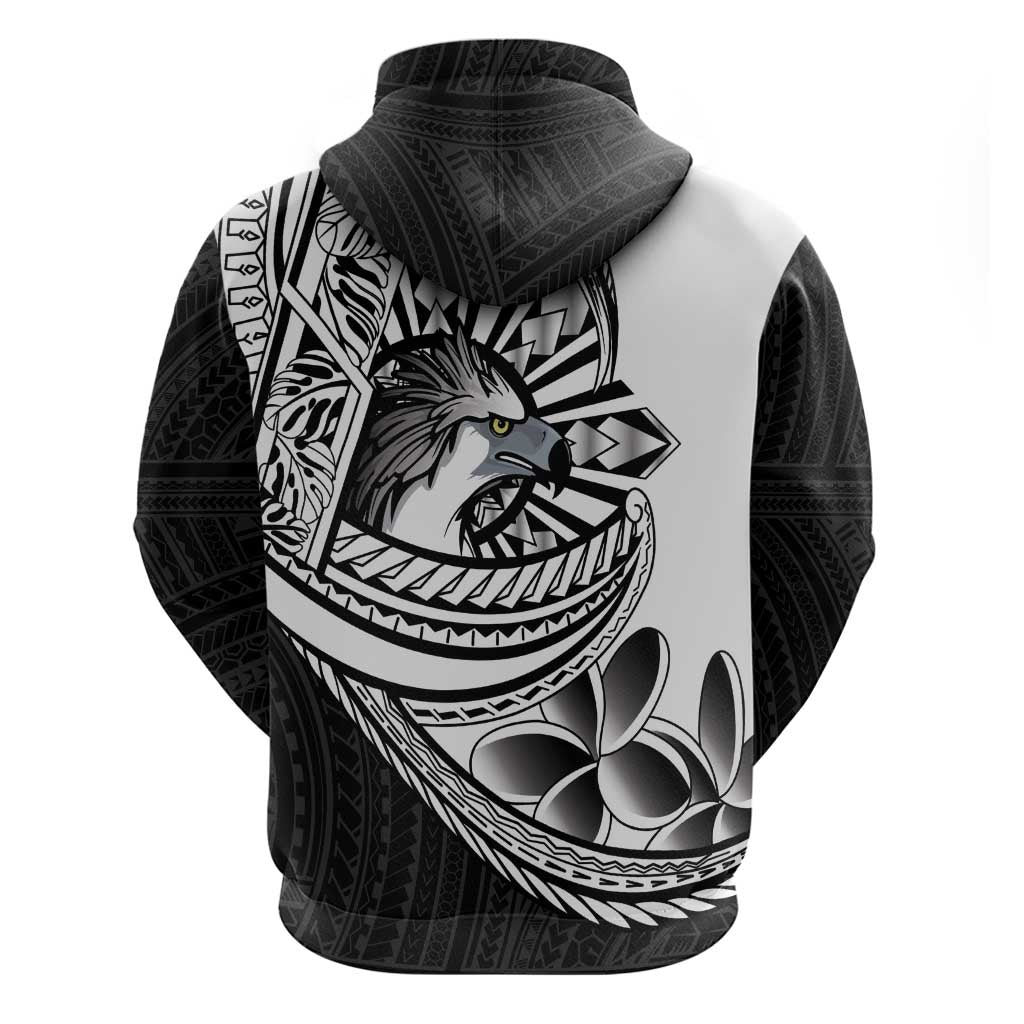 Philippines Eagle Sun Hoodie Filipino Agila Polynesian Tattoo Black Color LT14 - Polynesian Pride