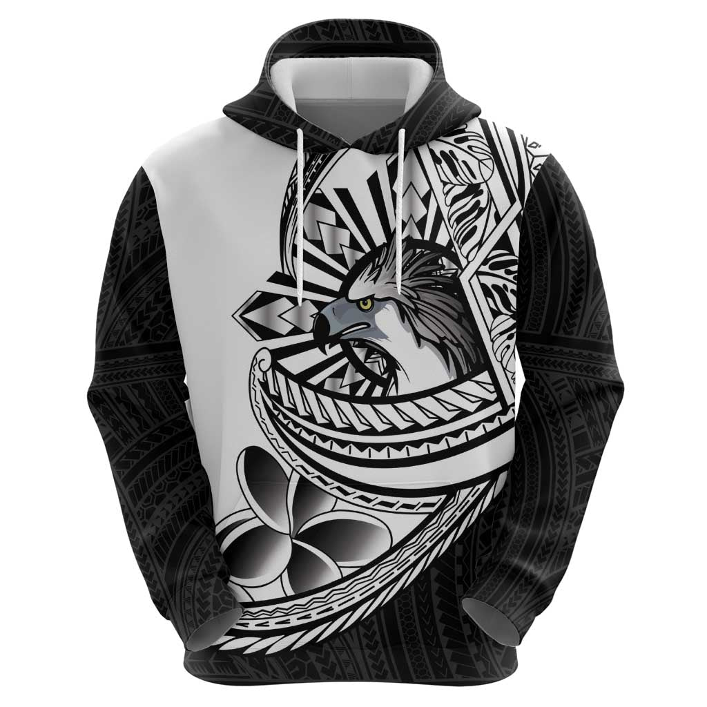 Philippines Eagle Sun Hoodie Filipino Agila Polynesian Tattoo Black Color LT14 - Polynesian Pride