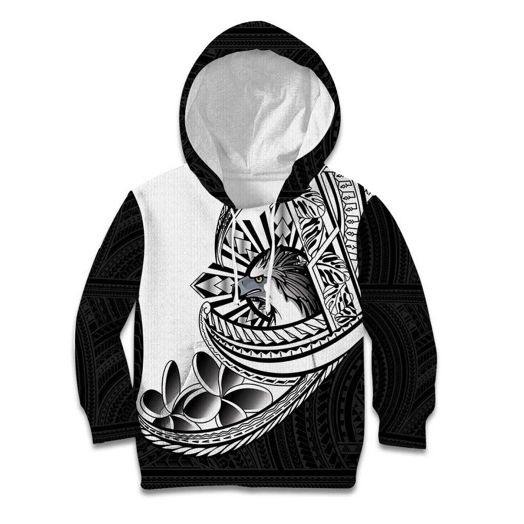 Philippines Eagle Sun Kid Hoodie Filipino Agila Polynesian Tattoo Black Color LT14 Hoodie Black - Polynesian Pride