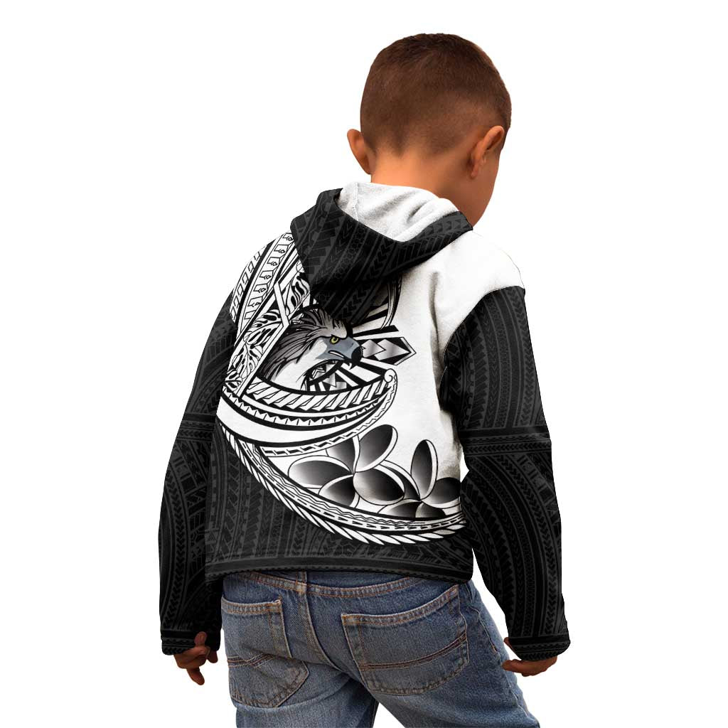 Philippines Eagle Sun Kid Hoodie Filipino Agila Polynesian Tattoo Black Color LT14 - Polynesian Pride