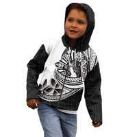 Philippines Eagle Sun Kid Hoodie Filipino Agila Polynesian Tattoo Black Color LT14 - Polynesian Pride