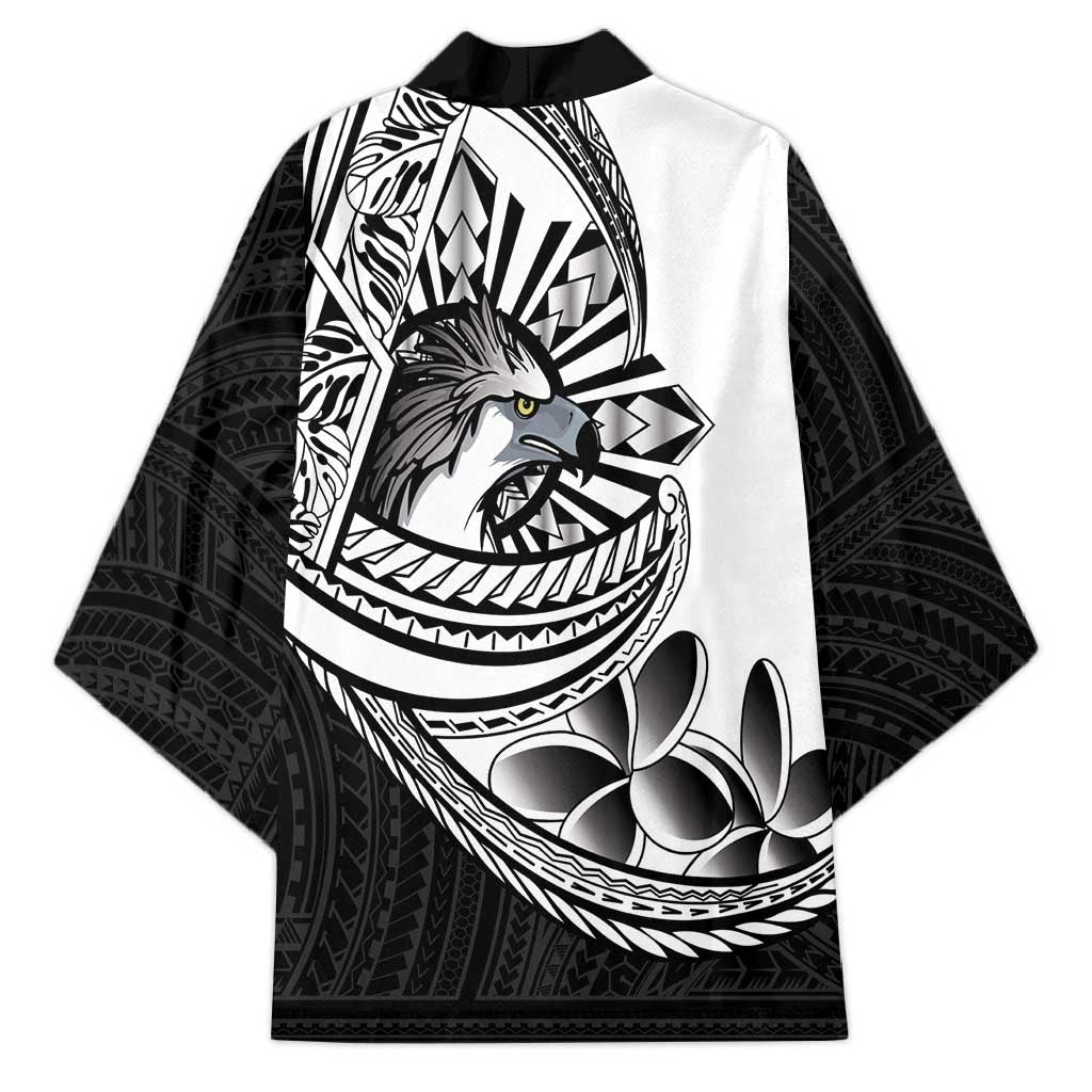 Philippines Eagle Sun Kimono Filipino Agila Polynesian Tattoo Black Color LT14 - Polynesian Pride