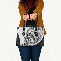 Philippines Eagle Sun Leather Bag Filipino Agila Polynesian Tattoo Black Color LT14 - Polynesian Pride