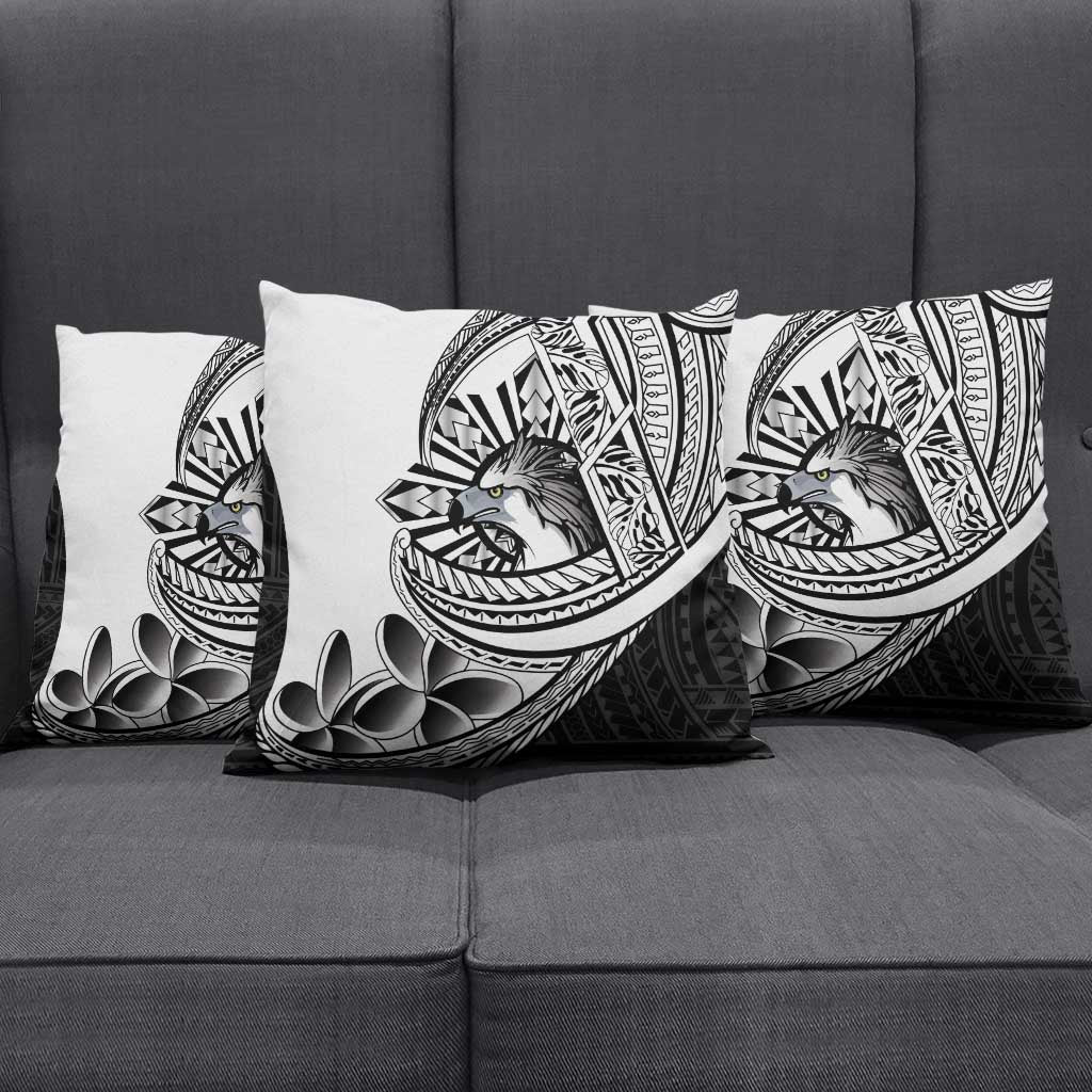 Philippines Eagle Sun Pillow Cover Filipino Agila Polynesian Tattoo Black Color LT14 - Polynesian Pride
