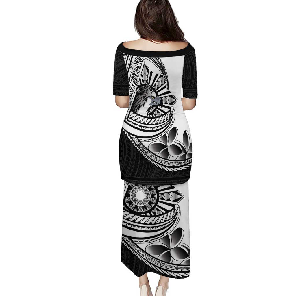 Philippines Eagle Sun Puletasi Filipino Agila Polynesian Tattoo Black Color LT14 - Polynesian Pride