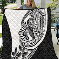 Philippines Eagle Sun Quilt Filipino Agila Polynesian Tattoo Black Color