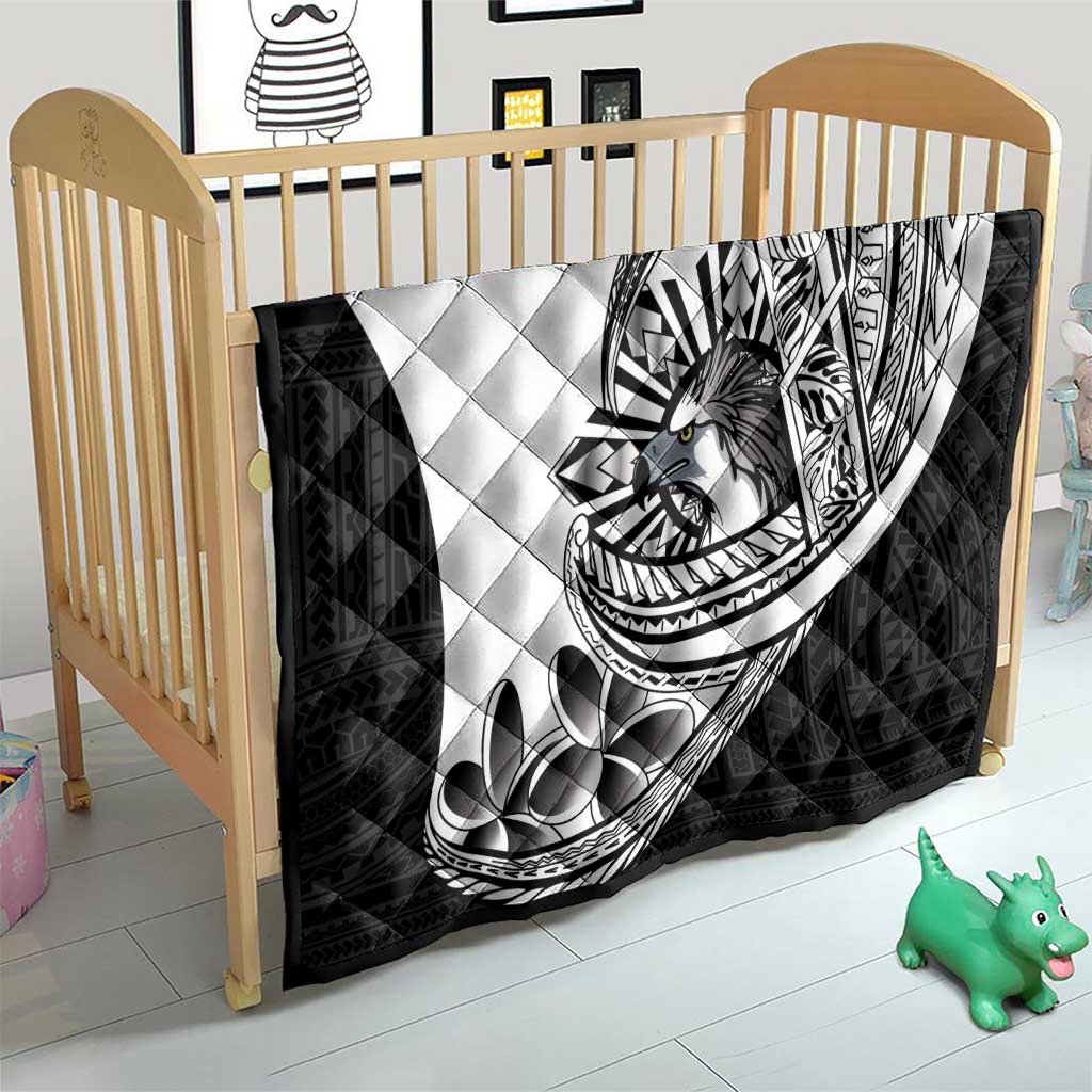 Philippines Eagle Sun Quilt Filipino Agila Polynesian Tattoo Black Color