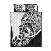 Philippines Eagle Sun Quilt Bed Set Filipino Agila Polynesian Tattoo Black Color LT14 - Polynesian Pride