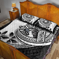 Philippines Eagle Sun Quilt Bed Set Filipino Agila Polynesian Tattoo Black Color LT14 - Polynesian Pride