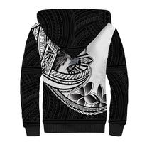 Philippines Eagle Sun Sherpa Hoodie Filipino Agila Polynesian Tattoo Black Color LT14 - Polynesian Pride