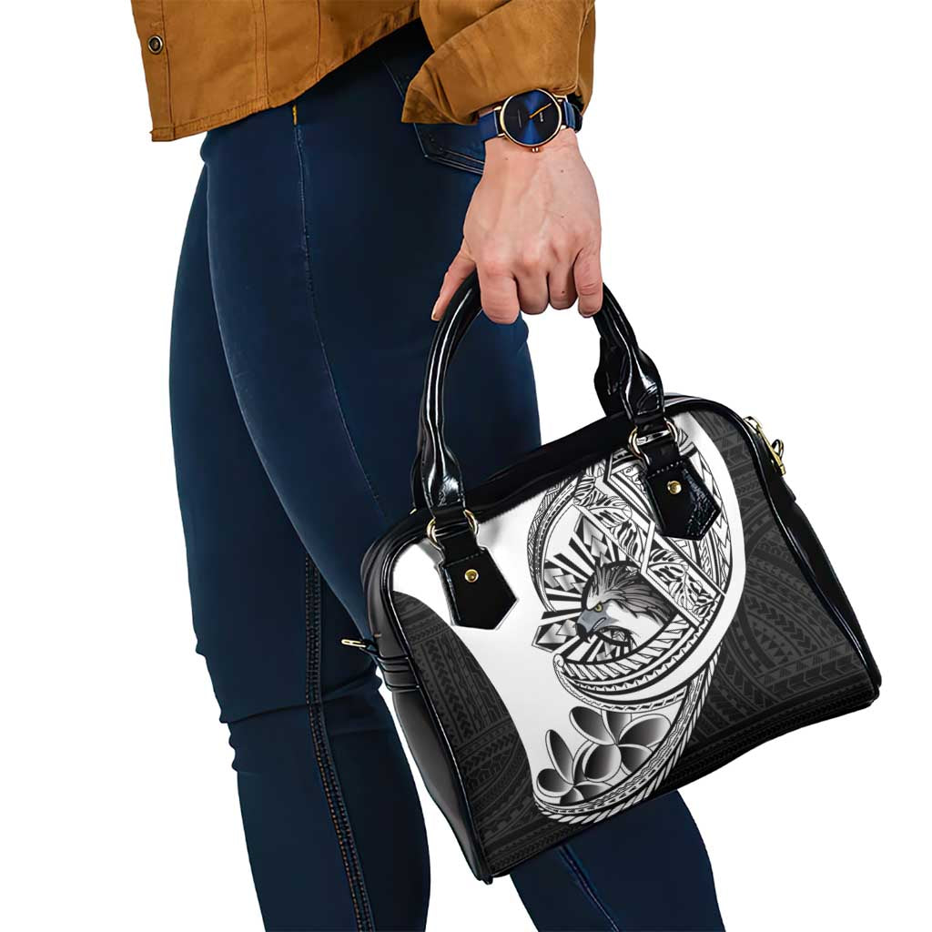 Philippines Eagle Sun Shoulder Handbag Filipino Agila Polynesian Tattoo Black Color LT14 - Polynesian Pride