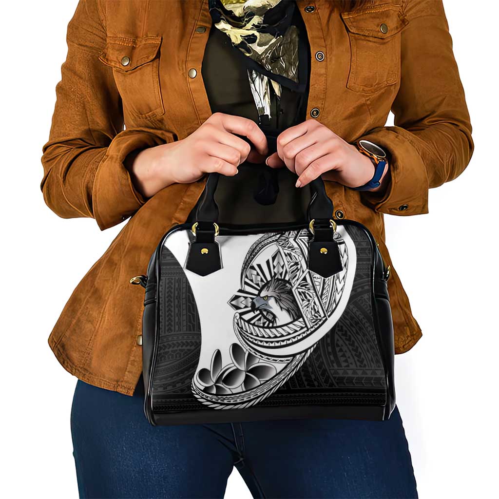 Philippines Eagle Sun Shoulder Handbag Filipino Agila Polynesian Tattoo Black Color LT14 - Polynesian Pride