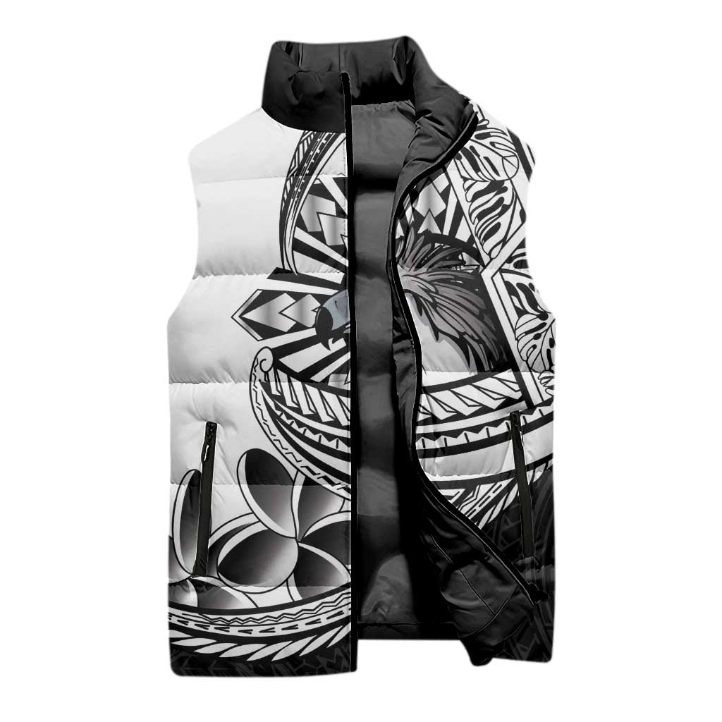 Philippines Eagle Sun Sleeveless Puffer Jacket Filipino Agila Polynesian Tattoo Black Color LT14 - Polynesian Pride