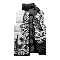 Philippines Eagle Sun Sleeveless Puffer Jacket Filipino Agila Polynesian Tattoo Black Color LT14 - Polynesian Pride
