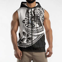 Philippines Eagle Sun Sleeveless Zip Hoodie Filipino Agila Polynesian Tattoo Black Color LT14 - Polynesian Pride