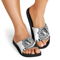 Philippines Eagle Sun Slide Sandals Filipino Agila Polynesian Tattoo Black Color LT14 - Polynesian Pride
