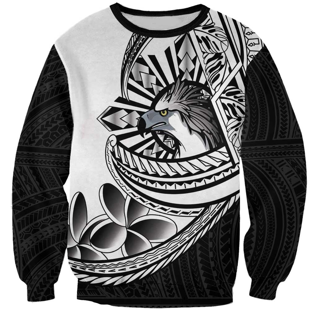 Philippines Eagle Sun Sweatshirt Filipino Agila Polynesian Tattoo Black Color LT14 Unisex Black - Polynesian Pride