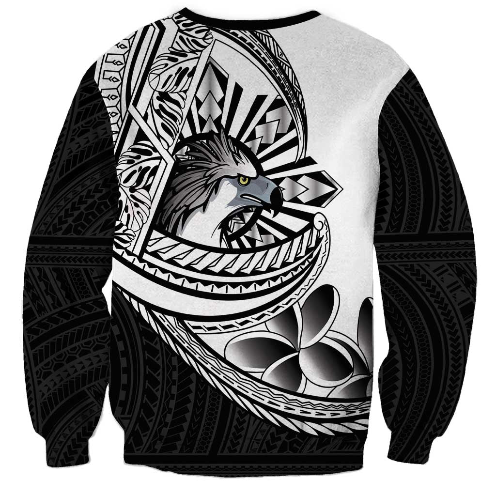 Philippines Eagle Sun Sweatshirt Filipino Agila Polynesian Tattoo Black Color LT14 - Polynesian Pride