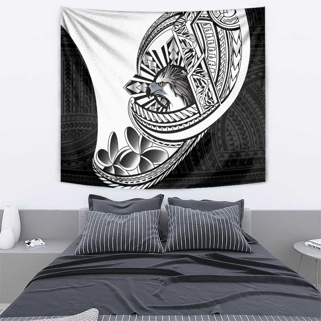 Philippines Eagle Sun Tapestry Filipino Agila Polynesian Tattoo Black Color LT14 - Polynesian Pride