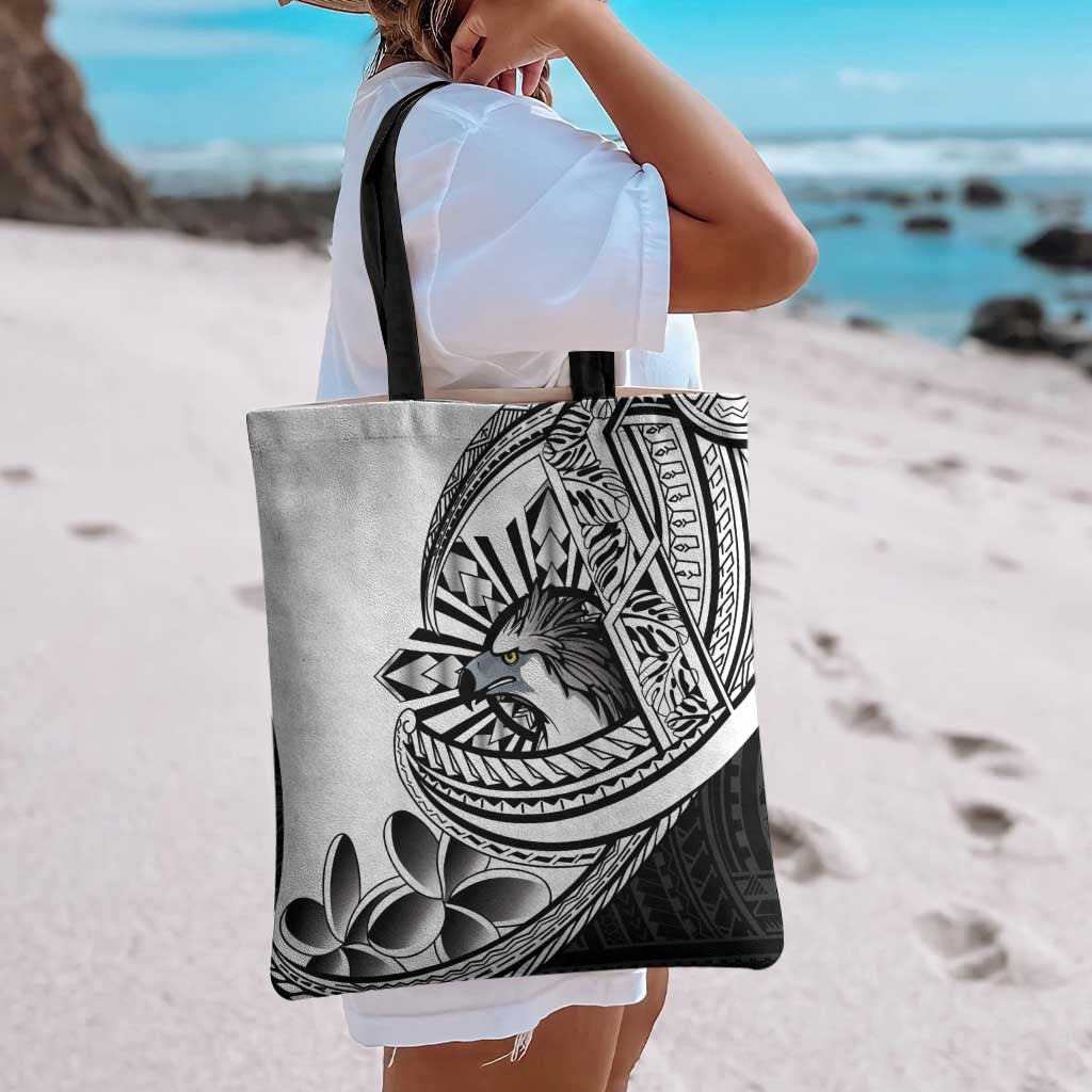 Philippines Eagle Sun Tote Bag Filipino Agila Polynesian Tattoo Black Color LT14 - Polynesian Pride