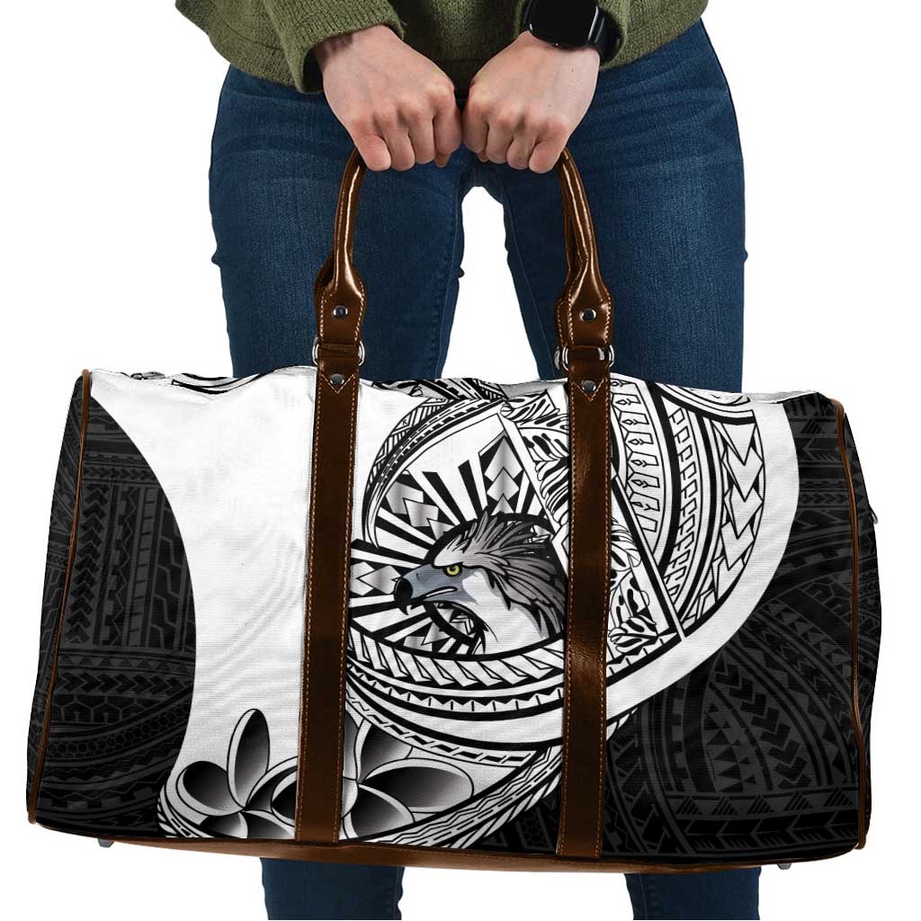 Philippines Eagle Sun Travel Bag Filipino Agila Polynesian Tattoo Black Color LT14 Black - Polynesian Pride
