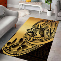 Philippines Eagle Sun Area Rug Filipino Agila Polynesian Tattoo Gold Color LT14 - Polynesian Pride