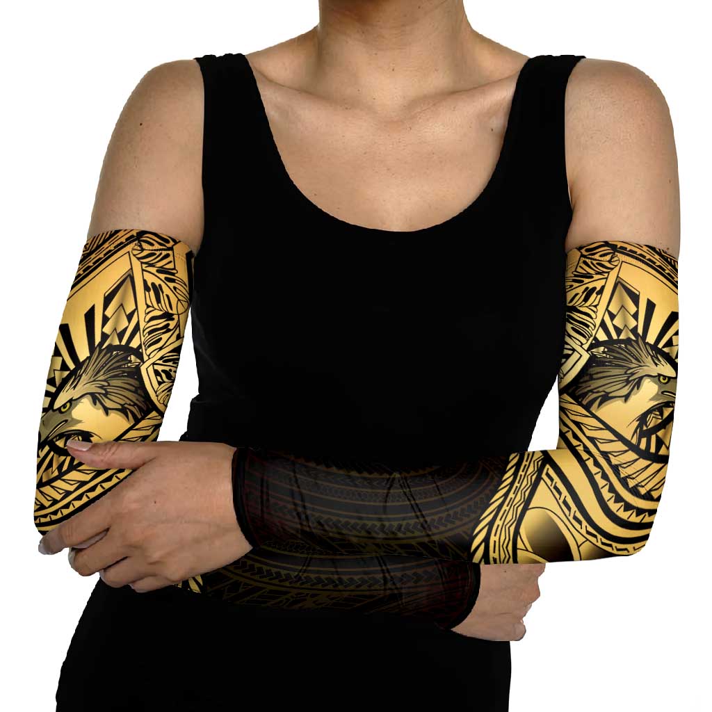 Philippines Eagle Sun Arm Sleeves Filipino Agila Polynesian Tattoo Gold Color LT14 - Polynesian Pride