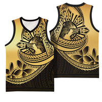 Philippines Eagle Sun Basketball Jersey Filipino Agila Polynesian Tattoo Gold Color LT14 - Polynesian Pride