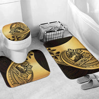 Philippines Eagle Sun Bathroom Set Filipino Agila Polynesian Tattoo Gold Color LT14 Mat Set Only (3 pcs) One Size Gold - Polynesian Pride