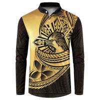 Philippines Eagle Sun Button Sweatshirt Filipino Agila Polynesian Tattoo Gold Color LT14 Gold - Polynesian Pride