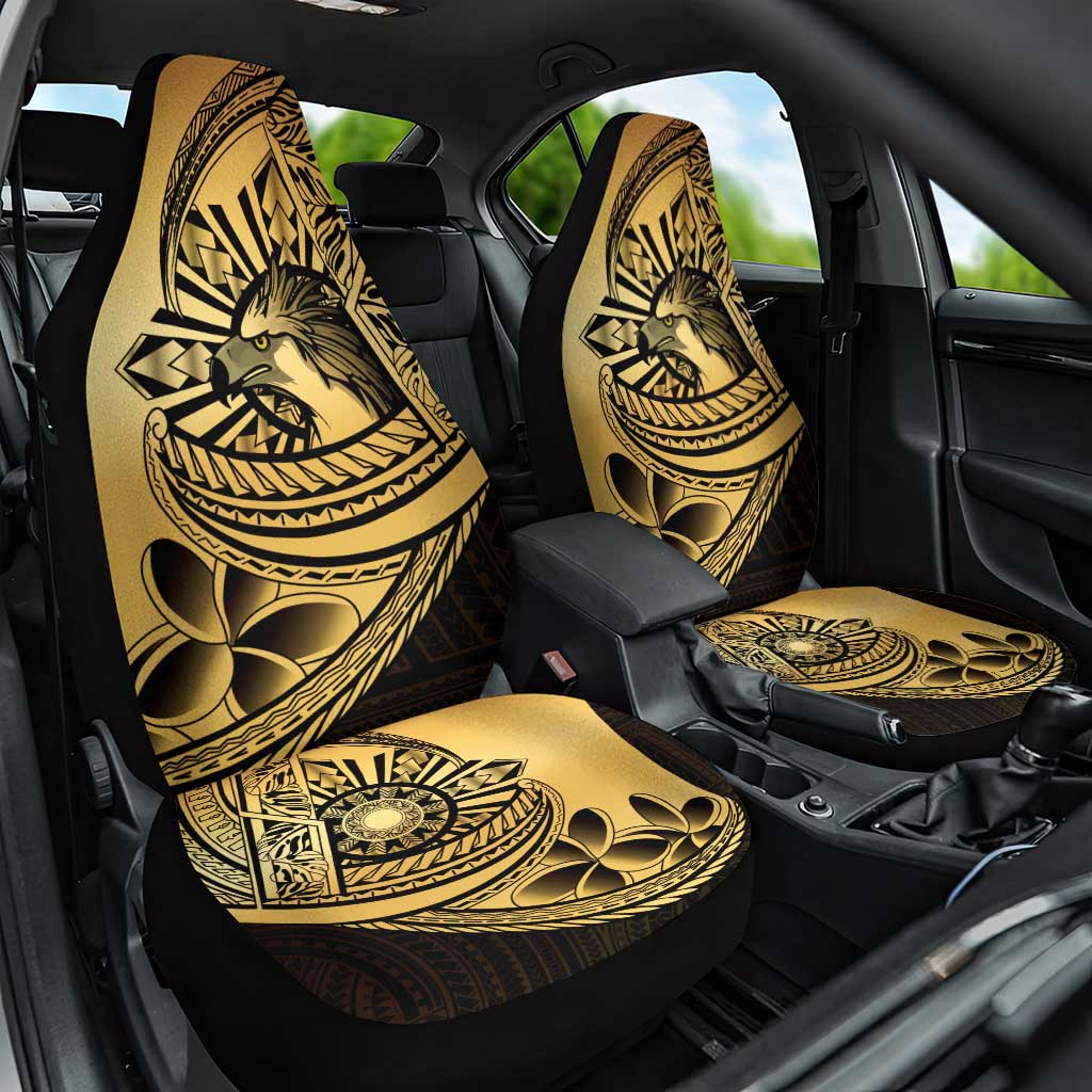 Philippines Eagle Sun Car Seat Cover Filipino Agila Polynesian Tattoo Gold Color LT14 One Size Gold - Polynesian Pride