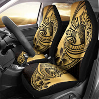 Philippines Eagle Sun Car Seat Cover Filipino Agila Polynesian Tattoo Gold Color