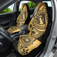 Philippines Eagle Sun Car Seat Cover Filipino Agila Polynesian Tattoo Gold Color